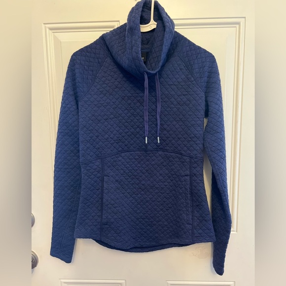 Marmot Annie Cowl Neck Quilted Pullover Navy Size XS - Picture 2 of 5